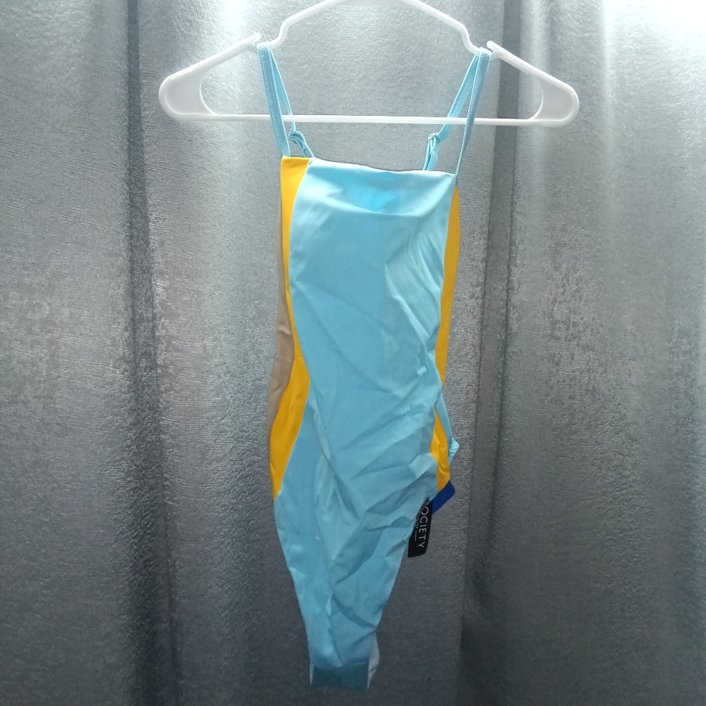 New Colorblock One Piece Swimsuit